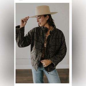 Free people quilted dolman jacket